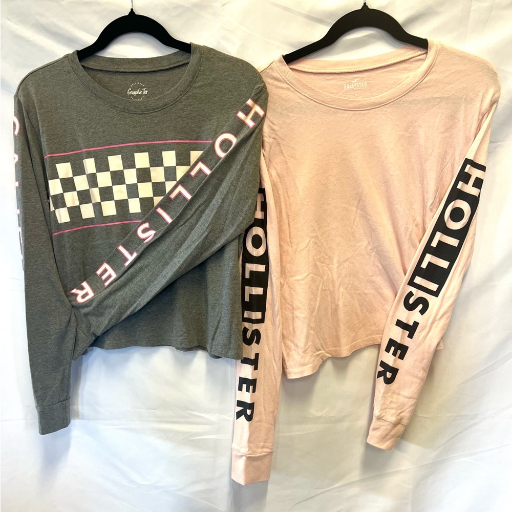 2 Hollister Crop Long Sleeved Shirts